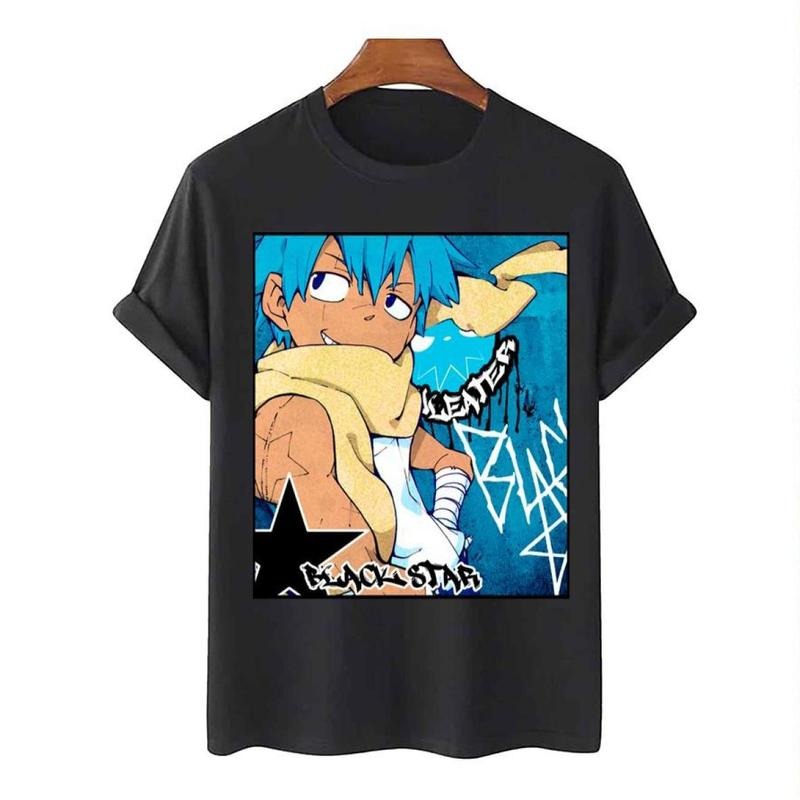Comic Art Soul Eater Blackstar Graffiti Unisex Shirt, Ready to Go, No Effort Needed, Clean Lines, Minimalist Look