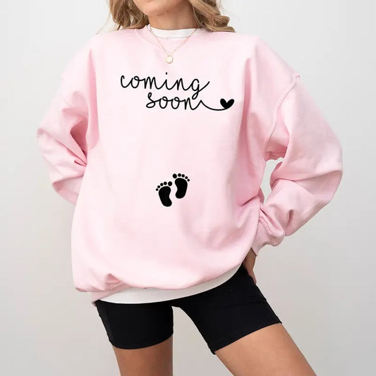 Coming Soon Maternity Sweatshirt, Pregnancy Announcement , Baby Reveal Sweatshirt , Baby Announcement Hoodie, Mom To Be , Funny Pregnancy