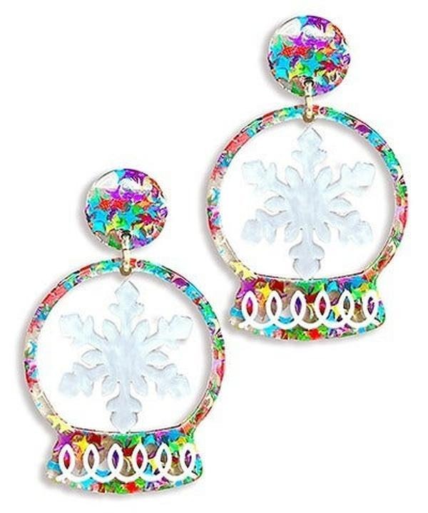 Confetti Snow Globe Earrings *Final Sale* T-Shirts, Hoodie, Sweatshirt | DripVista.com