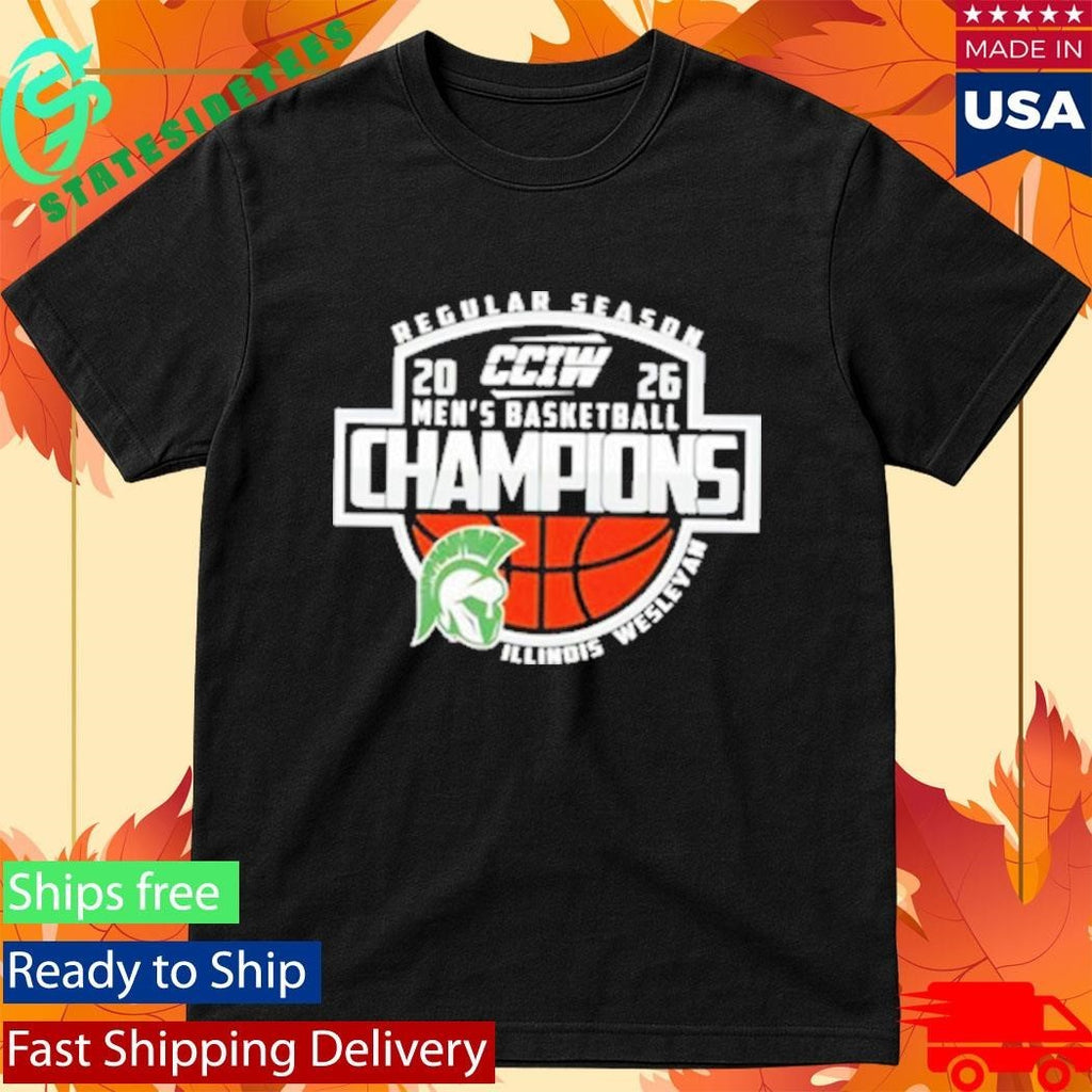 Congrats Illinois Wesleyan Champions CCIW Men’s Basketball Regular Season 2026 Shirt