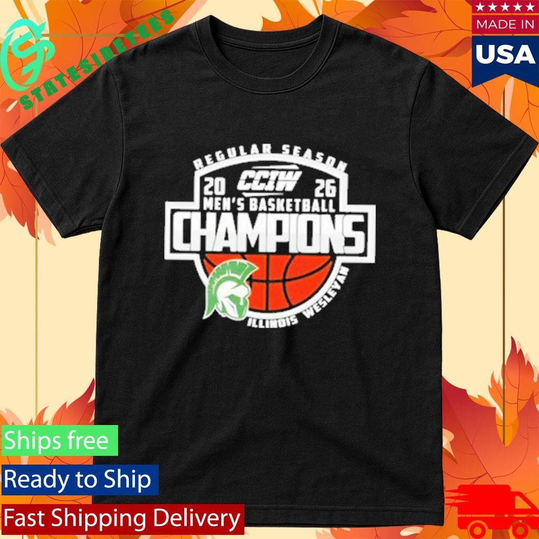 Congrats Illinois Wesleyan Champions CCIW Men’s Basketball Regular Season 2026 Shirt