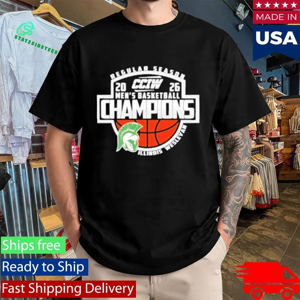Congrats Illinois Wesleyan Champions CCIW Men’s Basketball Regular Season 2026 Shirt