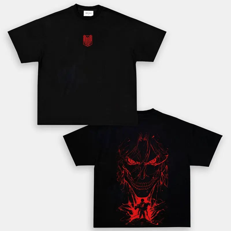 Connorphilips425 Attack on Titan Oversized T-Shirt Uniseex Oversized Anime Manga  T-shirt, Gift For Anime Fan, Anime...