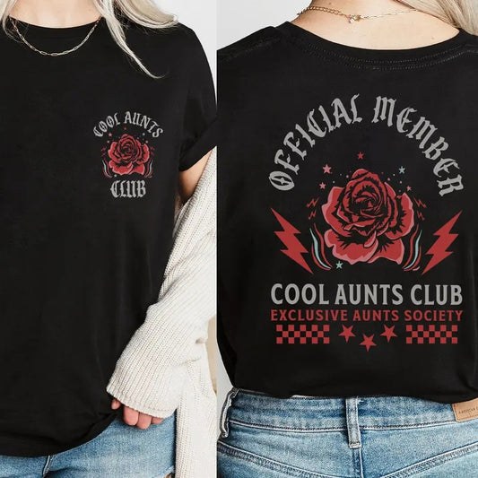 Cool Aunts Club Aunt Shirt 2 Sides, Cool Aunt Shirt Cool Aunts Club Promoted To Aunt Cool Aunt Shirt Aunt Sweater Future Aunt Gifts Cool