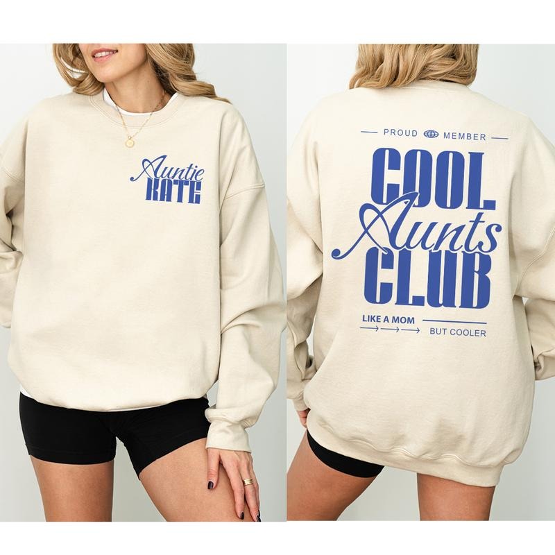 Cool Aunts Club Aunt Sweatshirt , Cool Aunt Sweatshirt, Cool Aunts Club Promoted To Aunt Cool Aunt Shirt, Aunt Sweater, Future Aunt Gifts Cool
