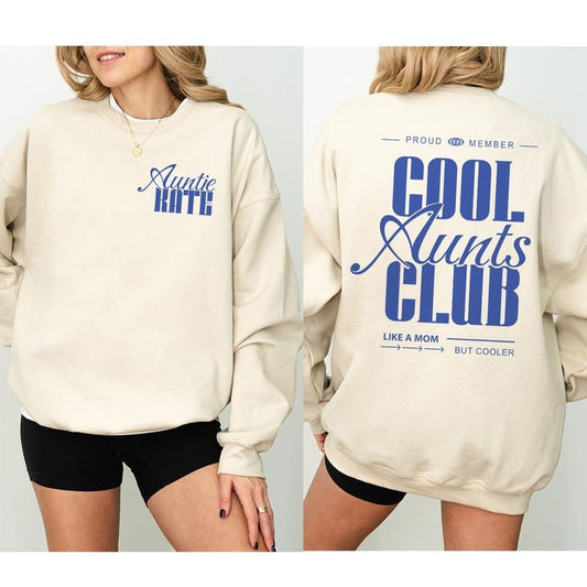 Cool Aunts Club Aunt Sweatshirt , Cool Aunt Sweatshirt, Cool Aunts Club Promoted To Aunt Cool Aunt Shirt, Aunt Sweater, Future Aunt Gifts Cool