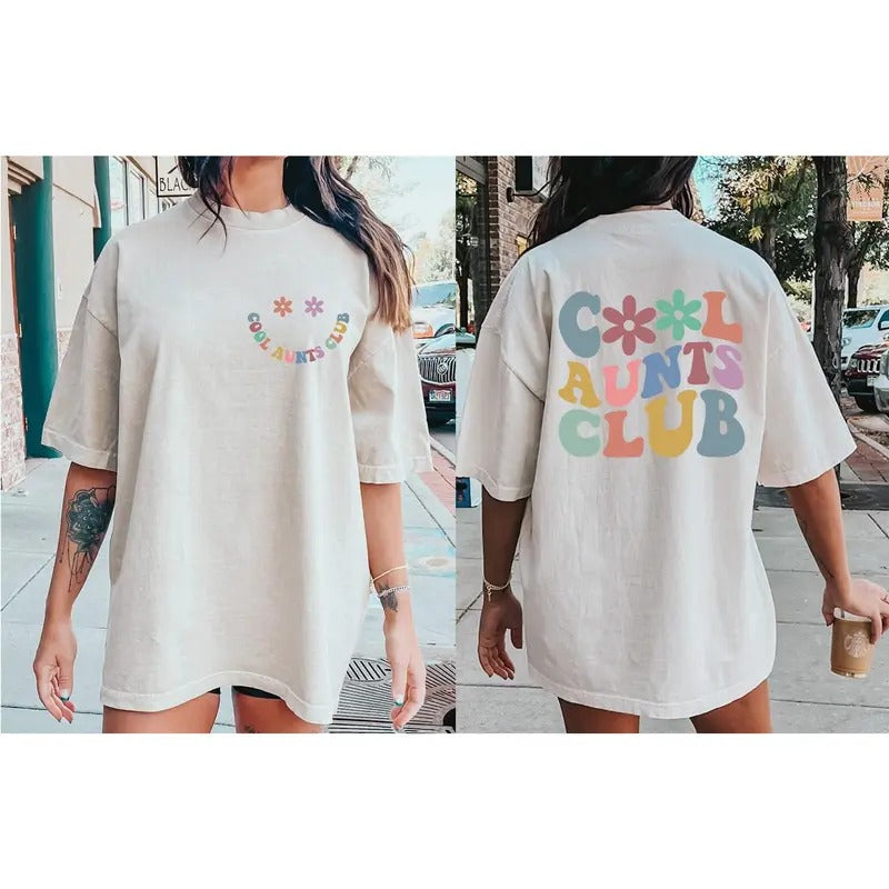 Cool Aunts Club Newly Aunt Shirt Christmas Gift For Auntie Mothers Day Gift New Grandma Gift Momma Shirt Nana Shirt...