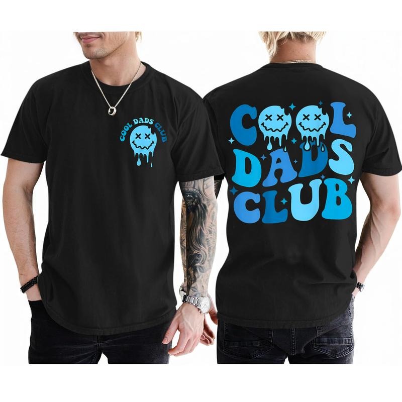 Cool Dads Club Retro Groovy Dad Father's Day T-Shirt, Top Trendy For Men and Women Gifts