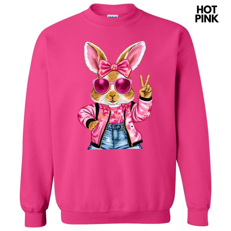 Cool Girl Bunny Sweatshirt 'NLB' T-Shirts, Hoodie | DripVista.com