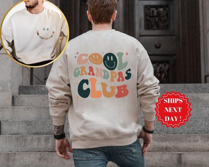 Cool Grandpas Club Sweatshirt, Grandpa Sweatshirt, Grandpa Shirt, Gift For Grandpa, Grandpa Gift, Cool Grandpa Shirt,...