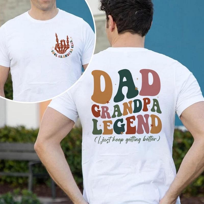 Cool Grandpas Club T-Shirt, Grandpa T-Shirt, Grandpa Shirt, Gift For Grandpa, Fathers Day Gifts, Grandpa Gift, Cool...