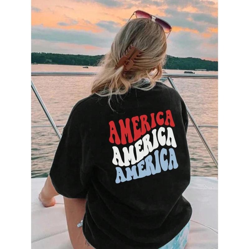 Cool Gunpla brand Nostalgic Tee: Make WB shield Fashion Statement with TNF Retro - styled "America" Print Pocket monsters...