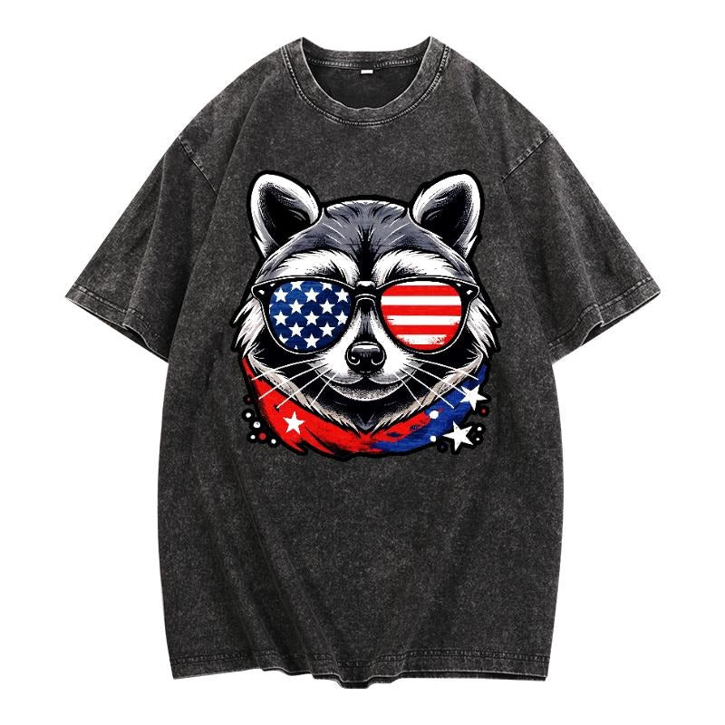 Cool Gunpla brand Patriotic Statement Tee: Make WB shield Bold Fashion Statement with TNF Washed - effect American