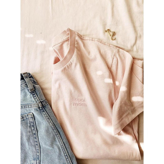 Cool Mom Embroidered T-shirt, Mama Shirt, Mother's Day Gift, Mama Shirt, Mom t-shirt, Embroidered mama shirt, Baby Announcement Shirt