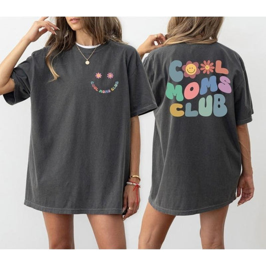 Cool Moms Club Shirt, Cool Mom T-shirt, Funny Mom Outfit, Best Mom Ever Tee, Mama Birthday Clothing Gift, Mothers Day Gifts