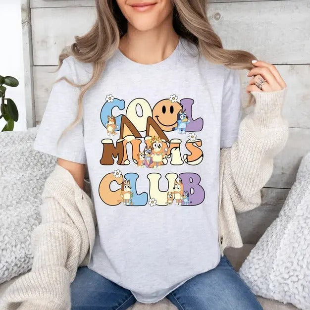 Cool Mums Bluey Shirt, Bluey Cool Mom Club Shirt, Bluey Chilli Heeler Shirt, Bluey Mom Shirt, Bluey Mum Gift, In My Bluey...