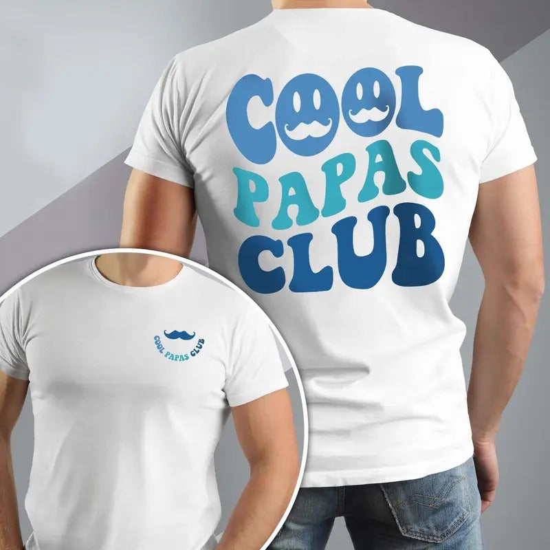 Cool Papas Club Shirt for Men, Cool Grandpa T-Shirt, Funny Papa Shirt, New Grandpa Gifts, Grandpa Birthday Gift, Best Dad...