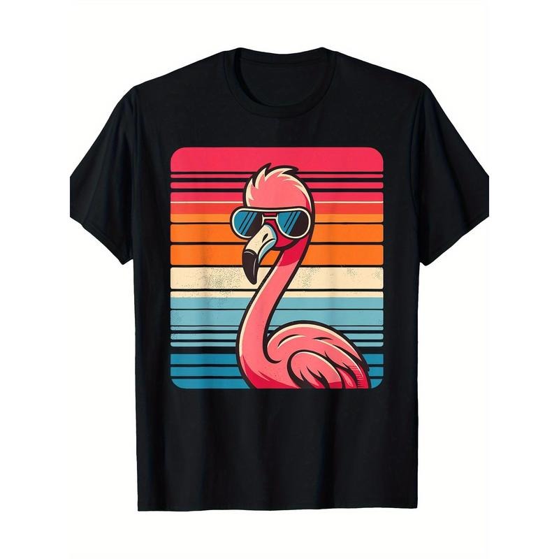 Cool retro Flamingo sunglasses 70's 80's 90's Fun Flamingo 100% cotton T-shirt Made in USA Hoodie, Sweatshirt | DripVista.com