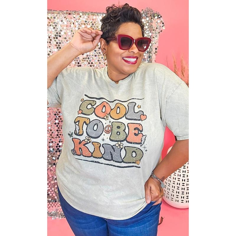 Cool to Be Kind Mineral Washed Shirt Hoodie, Sweatshirt | DripVista.com