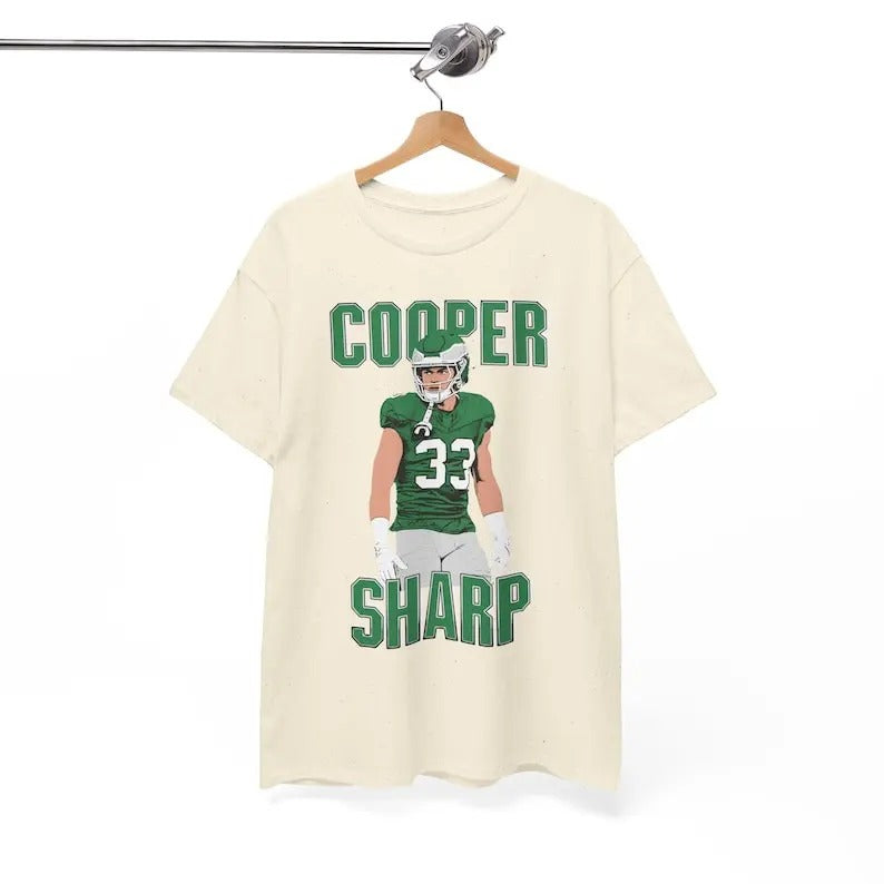 Cooper DeJean Philadelphia T-Shirt, Cooper Sharp Football Illustration Shirt