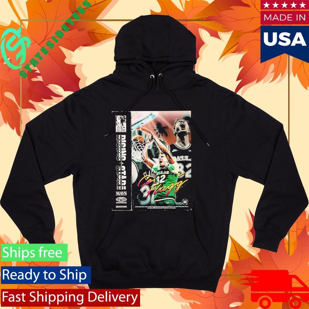 Cooper Flagg Rising Stars 2026 Dallas Mavericks Action Dunk Poster T-Shirt
