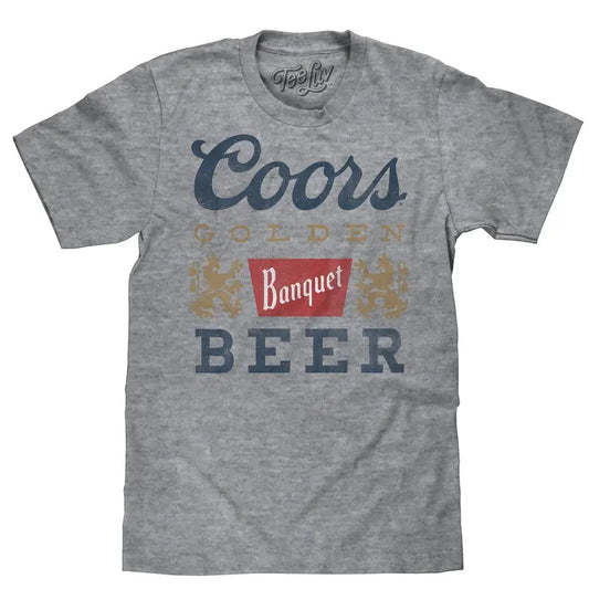 Coors Banquet Beer Logo T-Shirt - Gray