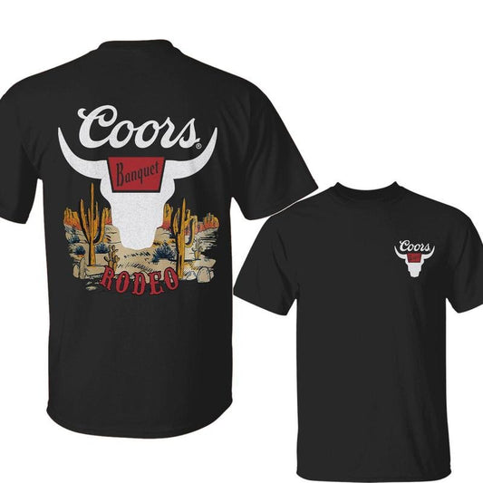 Coors Banquet Desert T-Shirt & Hoodie, Rodeo Bull Head Cowboy T-Shirt, Perfect Father's Day Gift