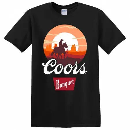 Coors Banquet The West at Sunset T-Shirt