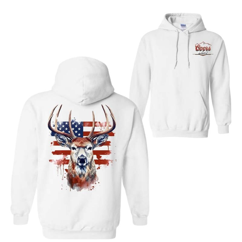 Coors Light Hunting Deer Hoodie T-Shirt Sweatshirt, For Men, For Women, Summer Hunting Deer Shirt