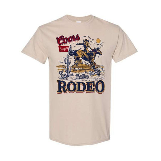 Coors Rodeo Cowboy Shirt, Retro Coors Tee, Western Shirt, Trendy Shirt