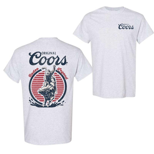Coors Rodeo Vintage Graphic T-Shirt, Retro Cowboy Shirt, Oversized Coors T-Shirt, Vintage Washed Shirt, For Men, Full Color, Full Size Classic Cotton