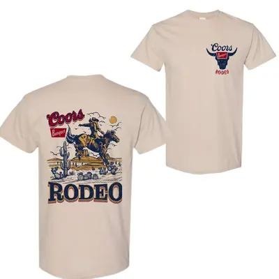 Coors Rodeo Vintage Graphic T-Shirt, Retro Cowboy T-Shirt, Oversized Coors T-Shirt, Vintage T-Shirt, Gift For Her, Gift For Him