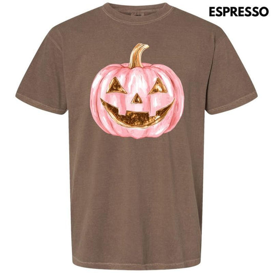 Copper & Pink Jack O Lantern Comfort Colors T-Shirt 'NLB'