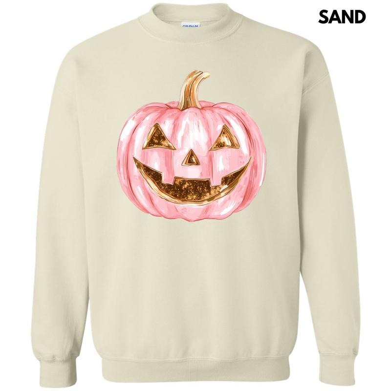 Copper & Pink Jack O Lantern Sweatshirt 'NLB' T-Shirts, Hoodie | DripVista.com