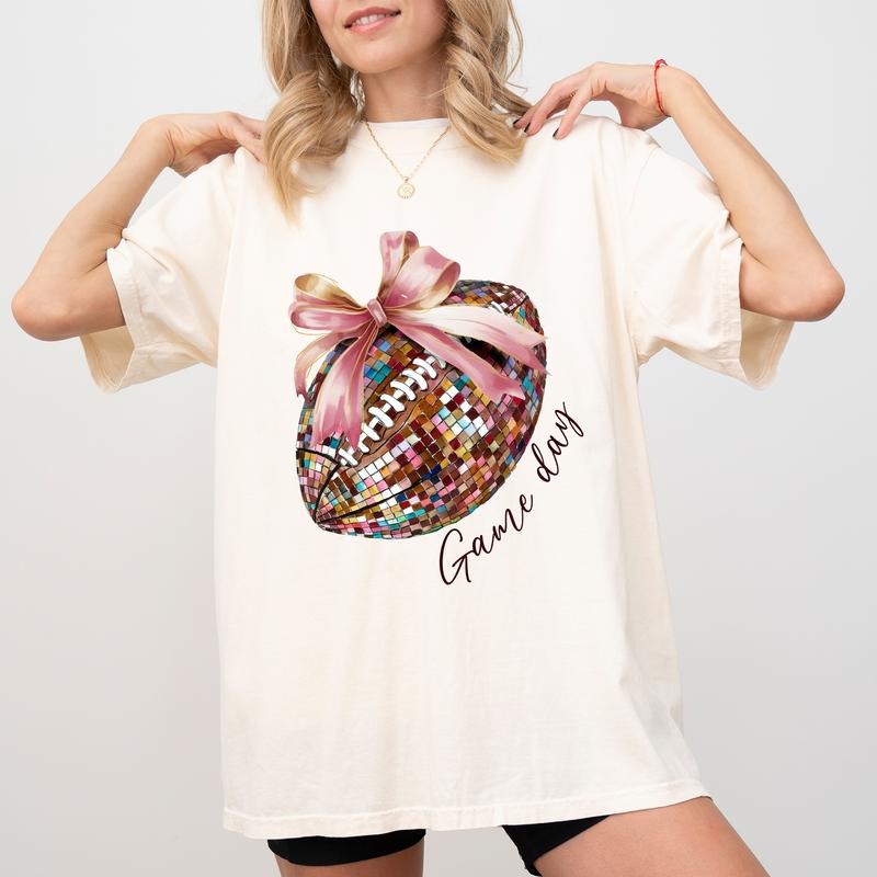 Coquette Football Comfort Colors Shirt, Game Day Graphic Tee, Fall Football Unhinged Shirt, Football Season T-shirt For...
