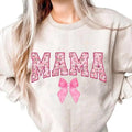 Coquette Mama Design, Mama Sweater Gift, Pink Mama Gift Shirt, Soft Girl Era, Pink Bow, Social Club Sweater, Coquette Shirt, Unisex Sweatshirt, Long Sleeve Crewneck Tee, Mom Gifts Sweater, Gifts For Birthday