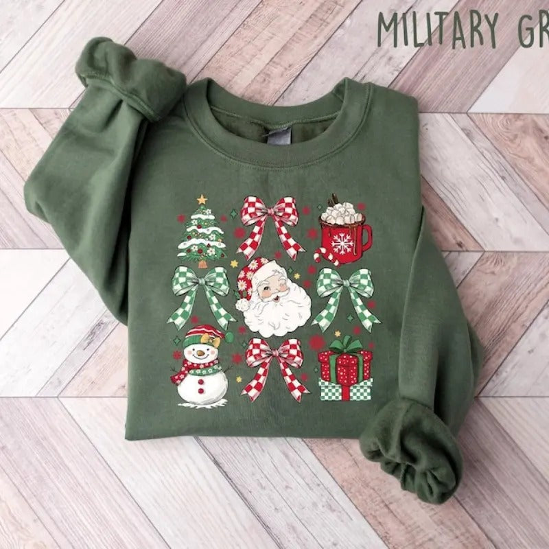 Coquette Pink Christmas Shirt, Pink Bow Christmas , Trendy Santa Shirt, Christmas Shirt, Christmas Shirt, Santa Coquette...