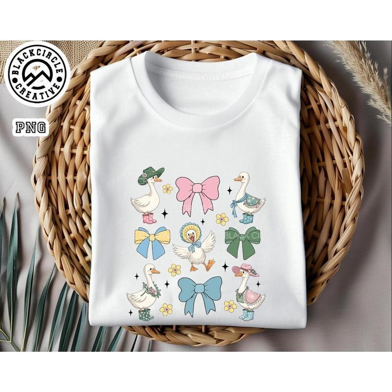 Coquette Silly Goose Shirt, Floral Goose Bow Shirt, Mama Goose Shirt, Preppy Girly Shirt, Goose Lover Shirt, Funny Goose, Mother's Day Shirt,Goose Lover