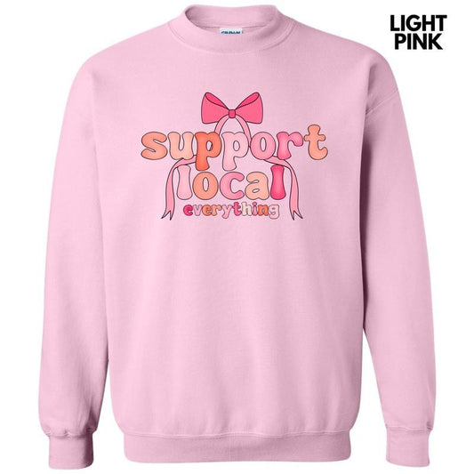 Coquette Support Local Everything Sweatshirt 'NLB'