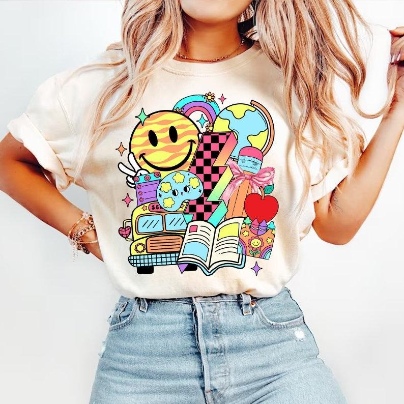 Coquette Teacher Tshirt, Teacher Pencil Coquette Bow Shirt, Teach Love Inspire Tee, Teacher Gift, Back To School, Teacher Appreciation Gift, Last Day Of School, Unisex T-Shirt, Gifts For Friend, Short Sleeve Tee Shirt, Gifts For Birthday Fathers Day