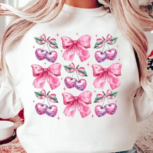 Coquette Valentine Shirt, Disco Cherry Coquette Shirt, Girls Valentine Shirt, Valentine Heart Shirt, Trendy Valentine Shirt, Valentine Shirt