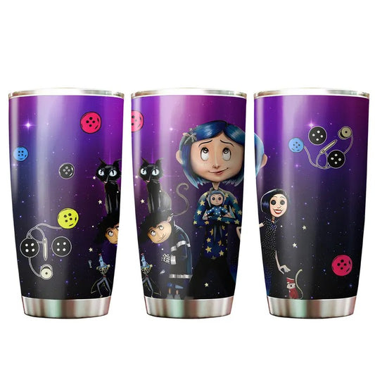 Cor.ralinee Inspired Tumbler, Skinny Tumbler, 20oz Tumbler, Tumblr Sublimation Metal