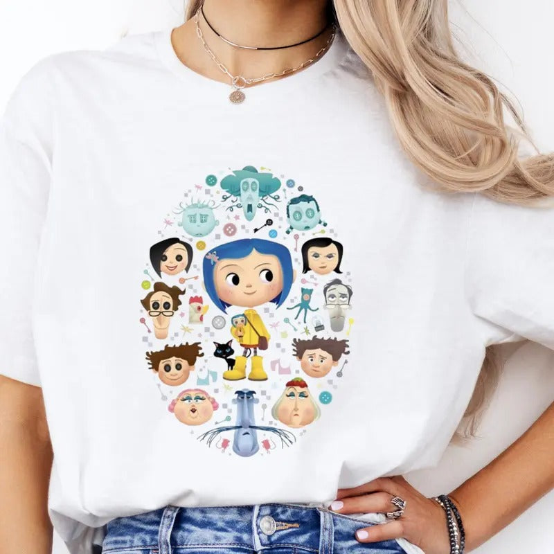 Coraline Best For Coraline Tshirt, other mother Coraline T-Shirt, wybie, other world sweatshirt, Best For Coraline Movie,...