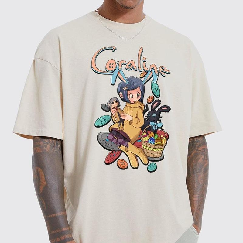 Coraline Bunny Shirt, Coraline Easter Funny Sweatshirt, Brushstroke Bunny Easter Shirt, Bunny Coquette Bow T Shirt