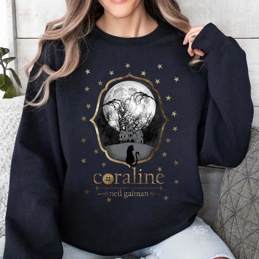Coraline Dreaming Star Shirt, The real world and the Another World Coraline, Horror Movie Merch, Halloween Christmas Gift, gift for Friends