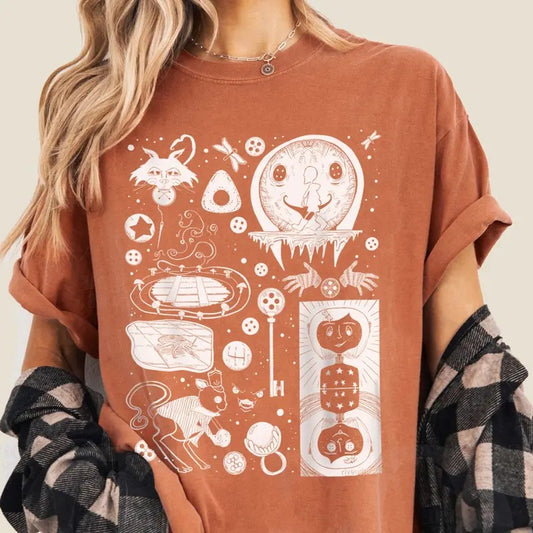 Coraline Movie Vintage Retro Horror Unisex TShirt, other mother Coraline T-Shirt, wybie, other world sweatshirt, Best For Coraline Movie, Coraline Doll Hoodie, Halloween Cartoon sweatshirt, Movie Vintage Retro Horror, Halloween Gift, Unisex t-shirt