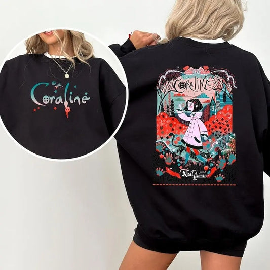 Coraline sweatshirt, Halloween Coraline Shirt, Spooky movie Shirt, Coraline Doll Shirt,Coraline Best For Coraline Movie Vintage Retro Horror