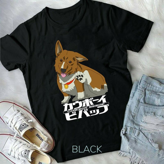 Corgi Ein Cowboy Bebop T-Shirt S-4XL, Cowboy Bebop Anime,new unisex T-Shirt S-4XL