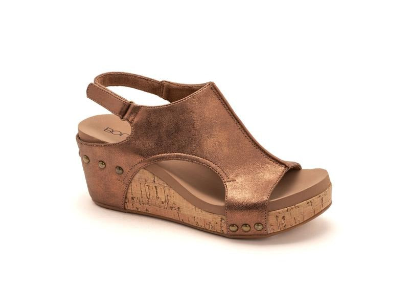 Corky's Carley Wedge Shoe in Antique Bronze, Comfortable Women's Sandal for Everyday Wear T-Shirts, Hoodie, Sweatshirt