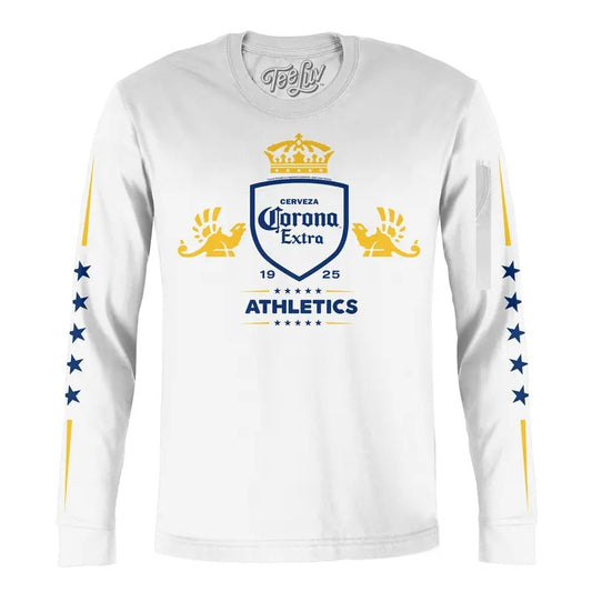 Corona Extra Athletics Stars Long Sleeve T-Shirt - White